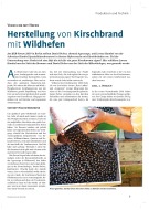 Herstellung von Kirschbrand mit Wildhefen